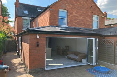 Modern home extension in Worcester built by B&S Construction Projects Ltd