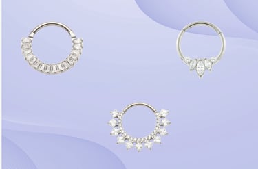 Elegant daith piercing jewellery ring in Montrose & Stonehaven
