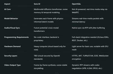 Technical Summary Comparison (Advanced)