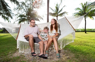 Семейная фотосессия на пляже в Grand World Phu Quoc