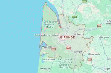 carte de la gironde