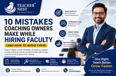 Hire Right. Teach Better. Grow Faster. 🌐 www.teachernestconsultancy.in 📧 info@teachernestconsultancy.in 📞 7631016424
