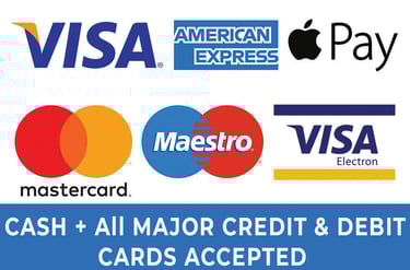 Credit cards payments accepted