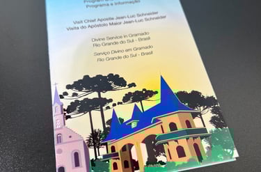 desenho de Gramado-RS, pontos turisticos, pórtico, entrada da cidade