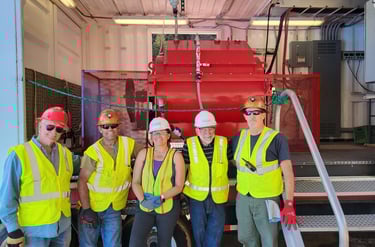 The Avivid team on the Nelson Tunnel site in CO.