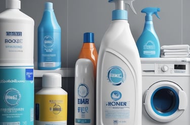 A close-up of hands carefully washing fine fabrics in a professional laundry setting.