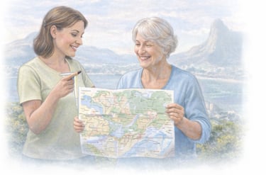 Orientação local e suporte organizacional para idosos no Rio de Janeiro