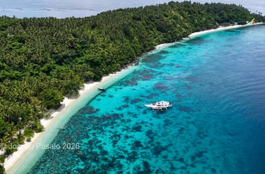 Pink sand Island in Northern Samar