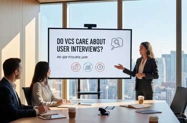 Do VCs Care About User Interviews? Pre-Seed Pitch Deck Guide