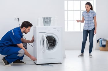 اسباب اهتزاز الغسالة الأوتوماتيك بقوة أثناء العصر وكيفية تثبيتها