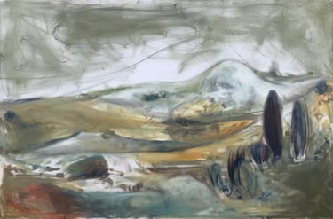 Landscape painting Lina Mikuzyte