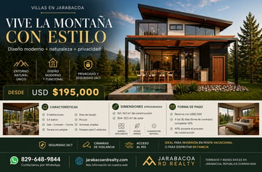 Proyecto de Villas Modernas en Jarabacoa