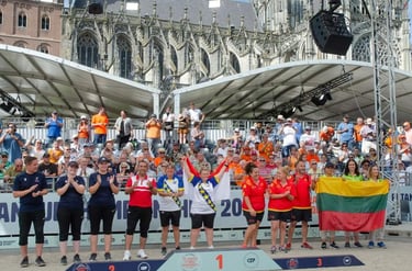 Lietuvos petankės moterų rinktinė Europos čempionato apdovanojimuose