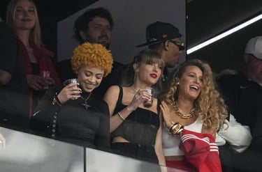 Taylor Swift on Super Bowl with Ice Spice and Blake Lively