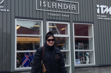 foto da autora em reykjavik