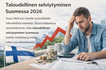Taloudellinen selviytyminen Suomessa on yhä vaikeampaa. Lue, miten hallita rahaa, vähentää talousstr