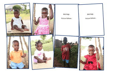Fotocollage von Kindern des Baby Home