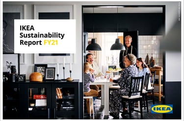 Cover page - IKEA sustainability report FY21