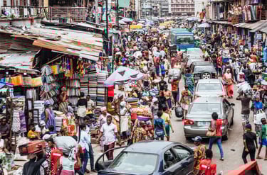 Mercado de Lagos, Nigeria