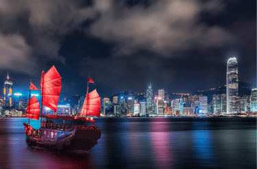 Puerto Victoria en Hong Kong