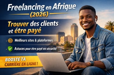 Freelancing en Afrique en 2026 freelance sur ordinateur portable, trouver des clients et être payé