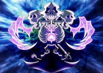 an illustrated Wither from Minecraft