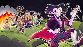 ClownPierce running from an angry mob