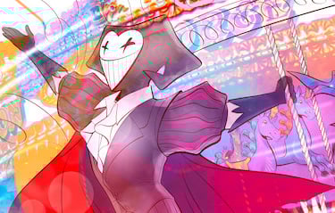 ClownPierce riding a merry go round