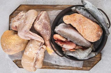 Congélation de la viande, de la volaille et du poisson