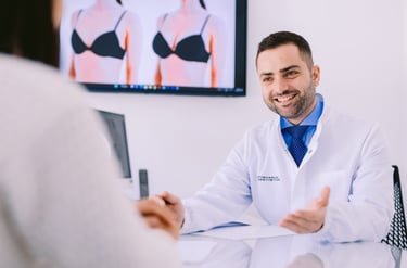 Dr Antonios Diamantopoulos during patient consultation at Athenaeum Aesthetics