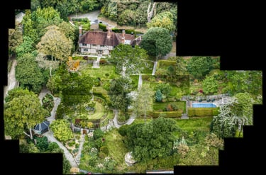 A joiner of a large luxury home and gardens