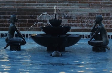 A Man and Woman showing improved SEO analytics