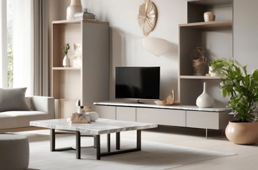 Marble Sunmica TV Unit