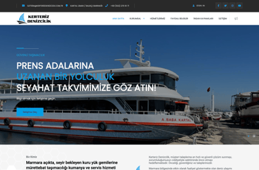 Kerteriz Denizcilik  Web Sitesi Yapımı