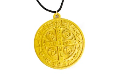 Medalha de São Bento de resina 3D