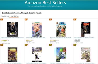 "Urlan, Cosmic Cat" is #1 Amazon Best Seller in Comics, Manga & Graphic Novels