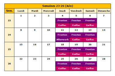 Calendrier
