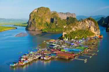 thailand phang nga panyee floating village