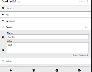 rozszerzenie cookie editor