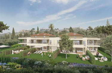 Une perspective 3D pour la vente sur plan VEFA d'une résidence immobilière