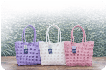 Tas anyaman handmade Craftvitas Indonesia cocok untuk souvenir, hadiah, dan kebutuhan custom