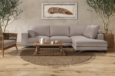 a living room with a couch and a coffee table