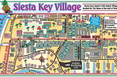 Siesta Key Village Map