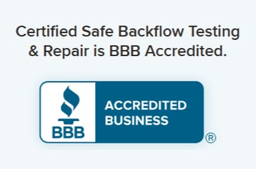Certified Sage Backflow Testing & Repair is BBB Accredited.