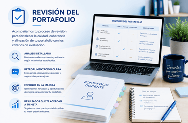 Revisión de portafolio docente por pdcoeduca