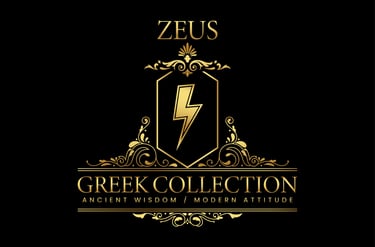 a logo for a greek mythology collection
