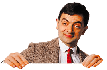 Portrait de Mr Bean, Rowan Atkinson, dans les années 1990.