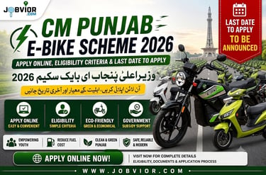 CM Punjab E-Bike Scheme 2026 electric bike for students