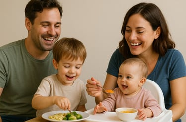 nutrizionista guida famiglie nello svezzamento e nell’alimentazione equilibrata