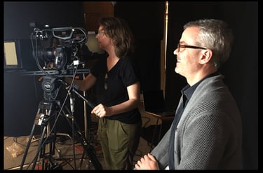 Chris on set directing for a recent docu-series